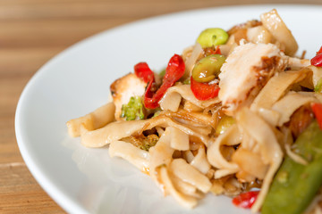 pasta and chicken