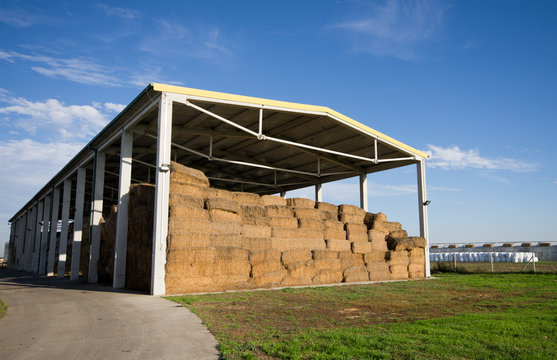 Modern Storage Of Straw Bales