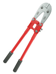 Bolt cutter isolated on a white background.