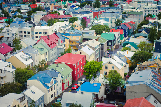 Beautiful Reykjavik View From The Top
