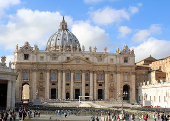 Naklejka premium St Peters Basilica, Vatican City, Rome