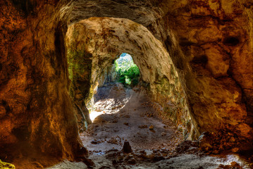 Menorca Cova dels Coloms Pigeons cave in es Mitjorn