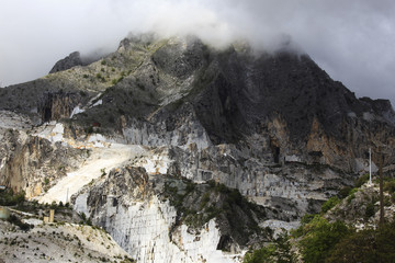 Fototapeta na wymiar Marmur górskiej jaskini