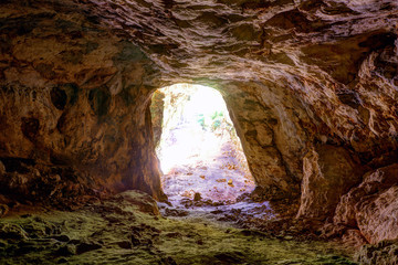 Menorca Cova dels Coloms Pigeons cave in es Mitjorn