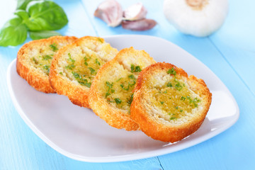 bread with garlic - Knoblauchbrot