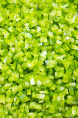 Green Belll Peppers Cleaned and Washed as Cooking Ingredient bac