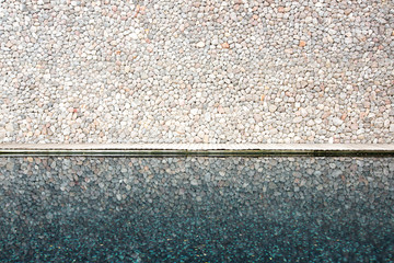 Fototapeta premium Brick wall with pool