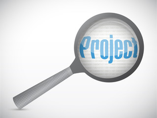 project under magnify search illustration