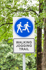 Walking and jogging trail