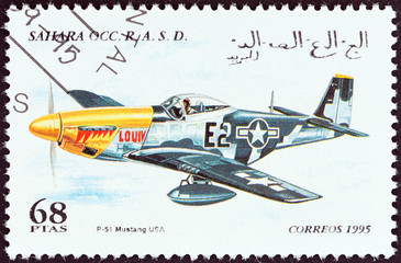 P-51 Mustang aircraft, USA (Western Sahara 1995)