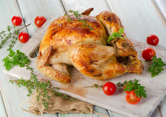 Roasted chicken