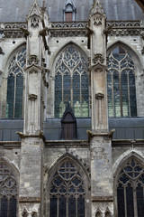 The side-wall of the cathedral  of Saint Gatien in Tours