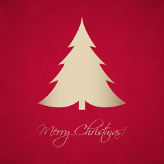 Christmas greeting card with a special christmas tree