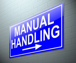 Manual handling concept.