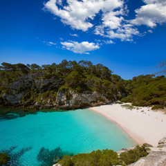 Cala Macarelleta in Menorca at Balearic Islands