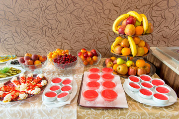 Buffet in the Restaurant