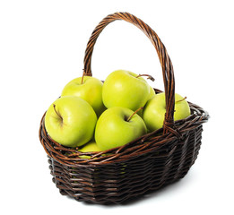 Basket with apples