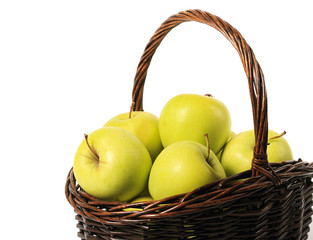 Basket with apples