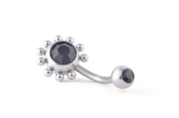 Piercing On White Background