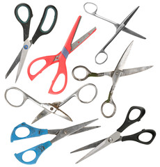 Set of old scissors