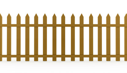 Gray wooden fence concept rendered
