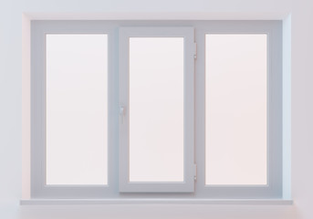 White plastic window