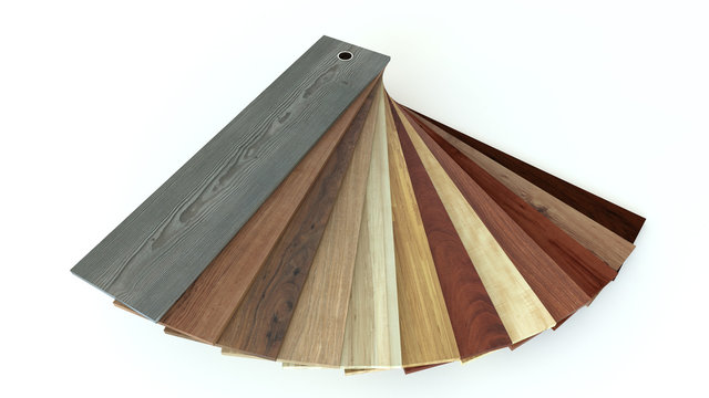 Flooring laminate or parqet samples