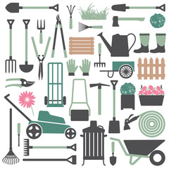 Gardening related icons 7 - 58242959