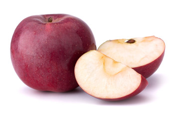 red apples isolated on white background
