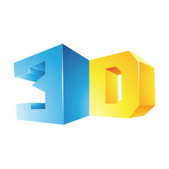 Obraz premium 3d Display Technology Symbol