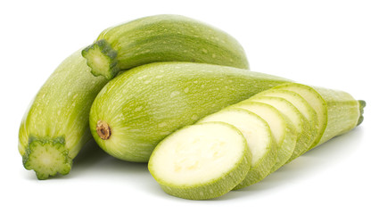 Fresh vegetable marrow isolated on white background