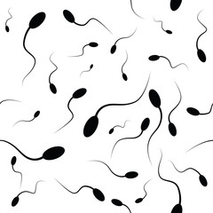 Vector illustration of spermatozoon