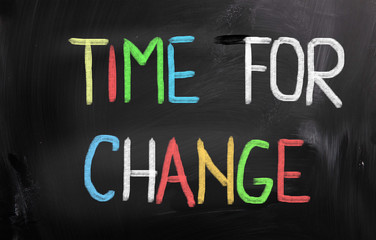 Time For Change Concept