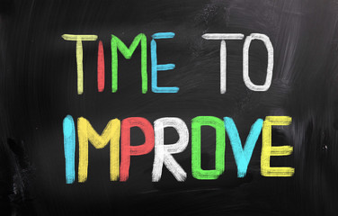 Obraz premium Time To Improve Concept