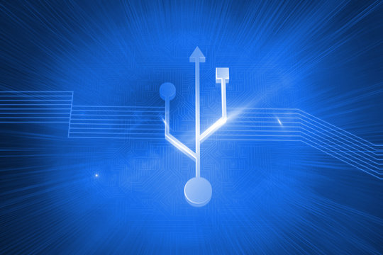 Glowing connection sign