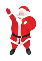 abstract detailed  santa background