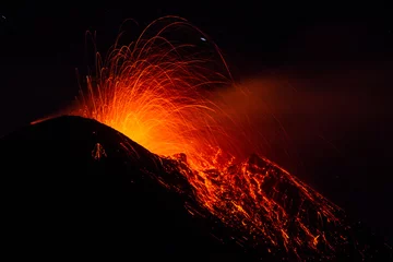 Papier Peint photo autocollant Volcan Éruption etna 2013