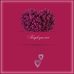 Hochzeitskarte mit dem Herz