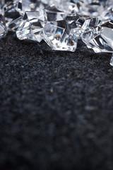 Ice cube  background with space for text