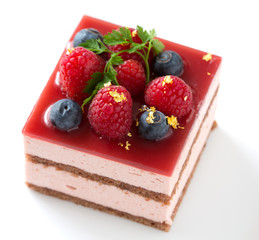 Berry mousse cake