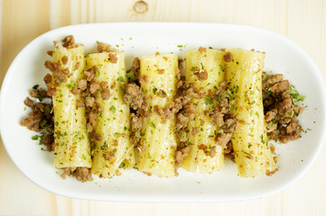 Pasta with meat