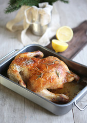 chicken from the oven