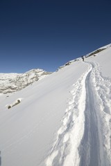 Mountaineering in winter