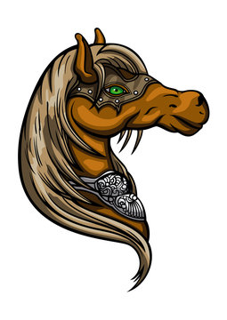 Horse head emblem