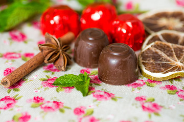 Closeup chocolate