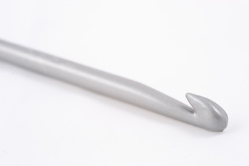 Metal crochet closeup, shallow DOF