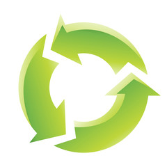 Green Recycling Icon