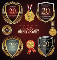 20 years anniversary labels