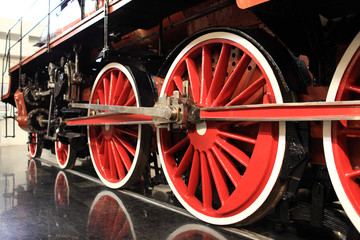 Fototapeta na wymiar Wheels of old train