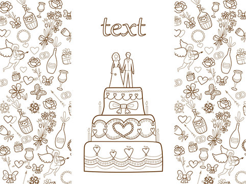 wedding card (coloring book)